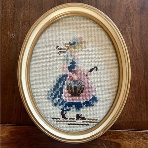 Vintage Framed Cross Stitch